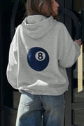 Billiard Ball Graphic Pullover Hoodie