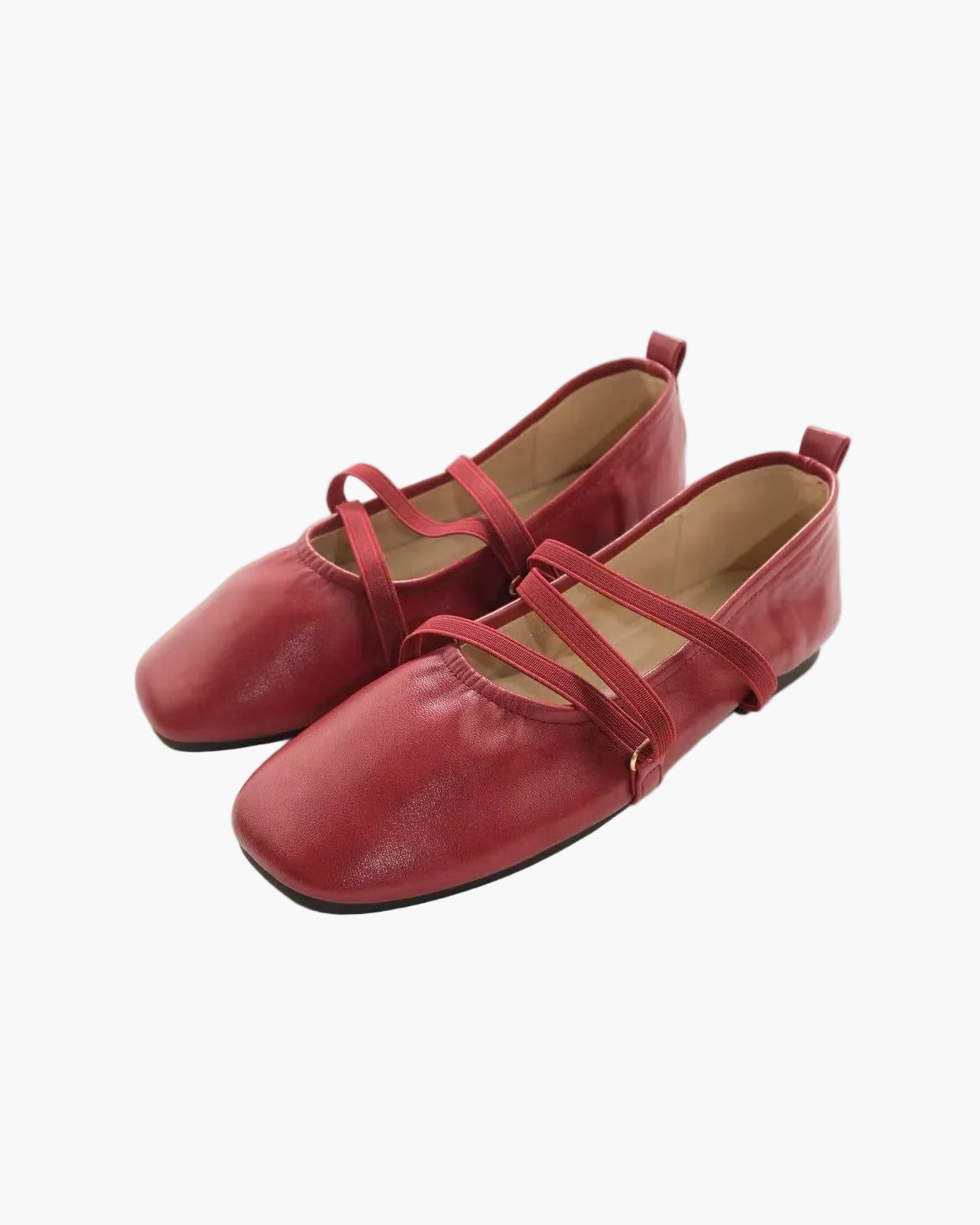 Cross Straps Foldable Ballet Flats