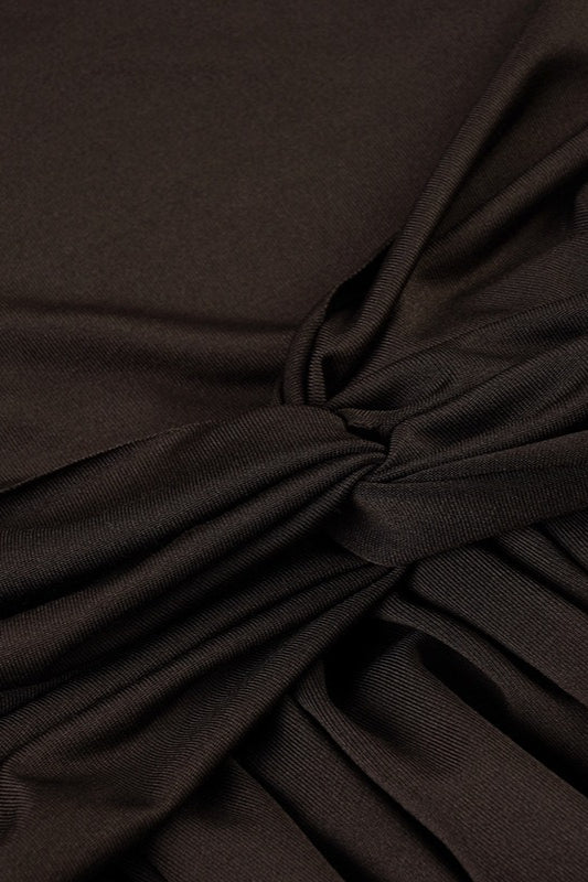 Drop Waist Pleated Off Shoulder Maxi Dress
