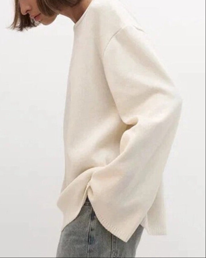 Backless Loose Fit Knit Blouse