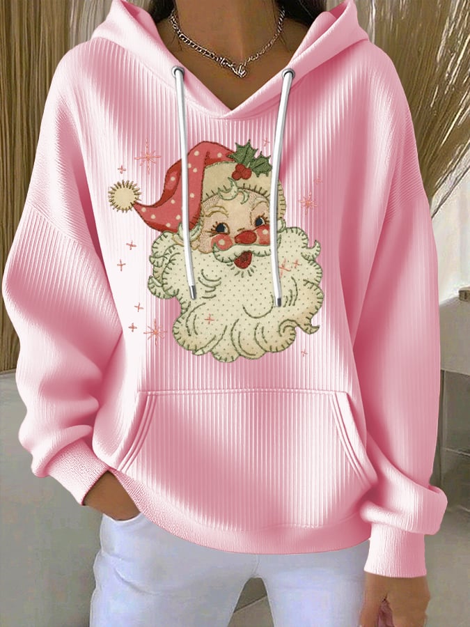 Women's Casual Santa Claus Christmas Hoodie