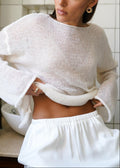 Lightweight See Through Knit Blouse