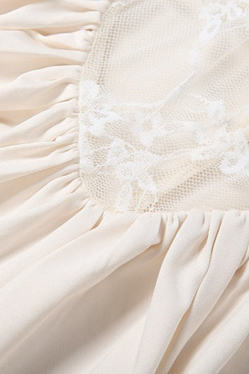 Lace Cutout Off Shoulder Maxi Dress