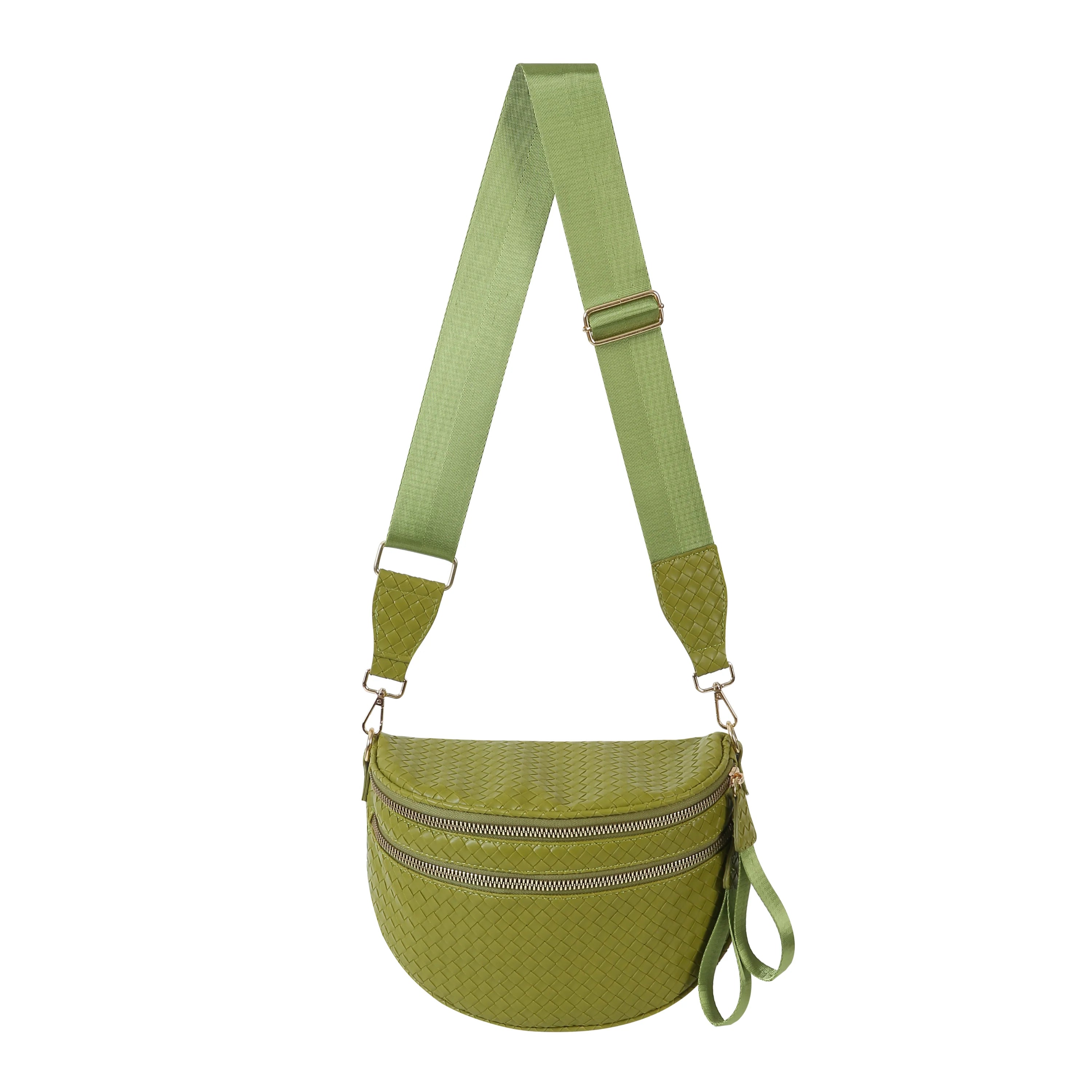 GoFree - Woven Leather Bum Bag