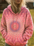 Kaleidoscope Tie Dye Art Print Casual Hoodie Sweatshirt