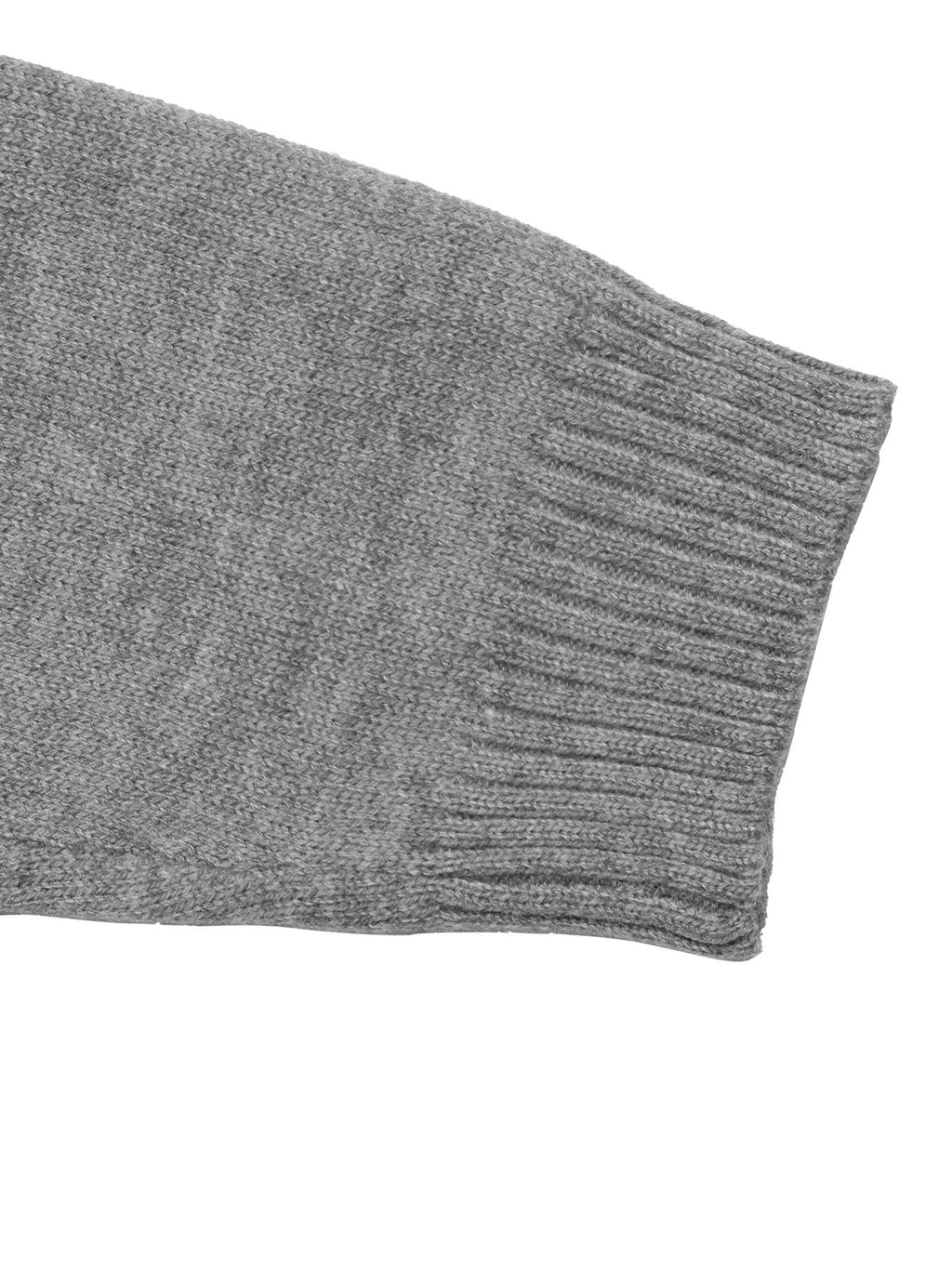 Two-Tone Polo Collar Faux Two-Piece Knit Sweater