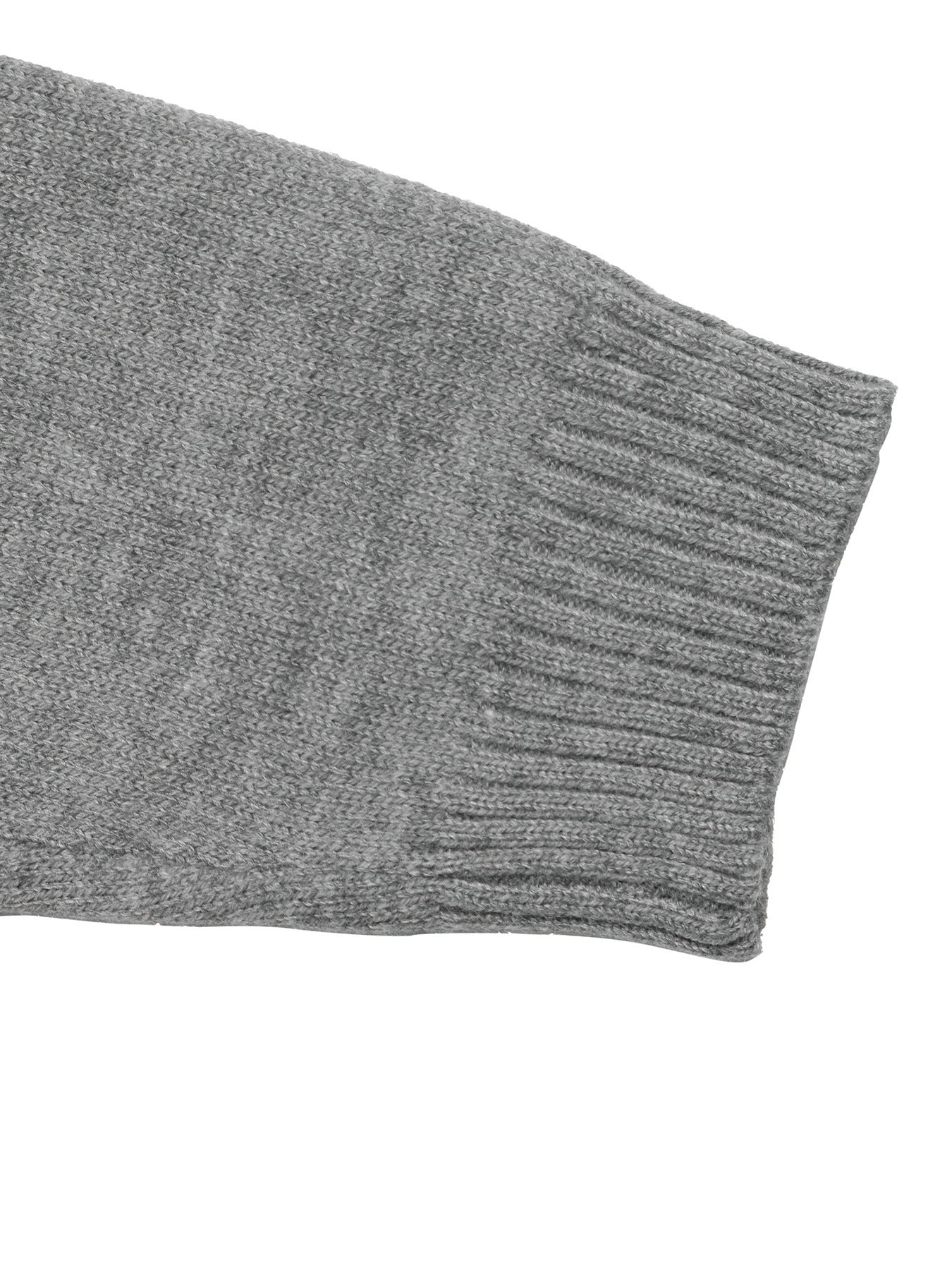 Two-Tone Polo Collar Faux Two-Piece Knit Sweater