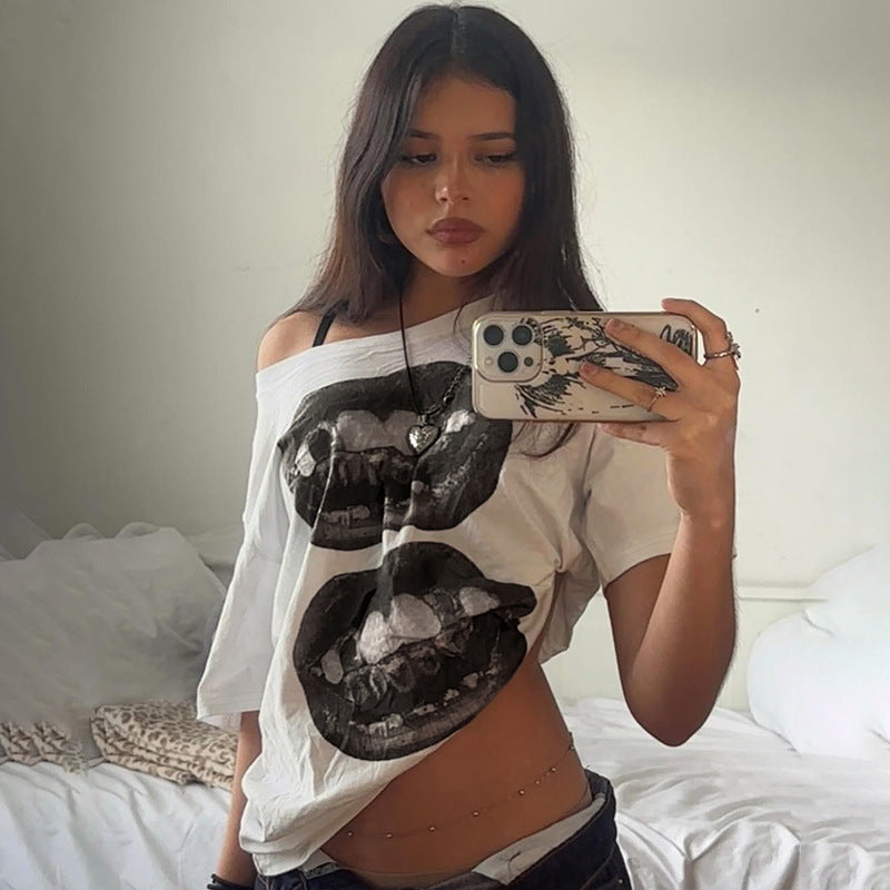 Bohemian Vintage Washed Graphic Print T-Shirt Collection
