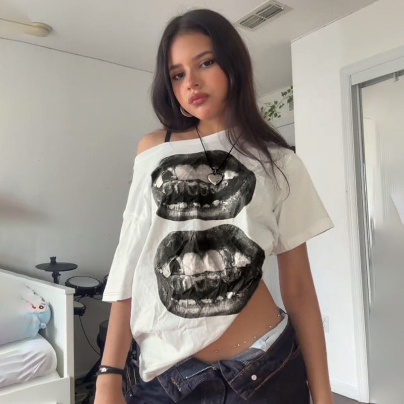 Bohemian Vintage Washed Graphic Print T-Shirt Collection