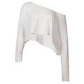 Boho Off-Shoulder Asymmetric Hem Long Sleeve Top Collection