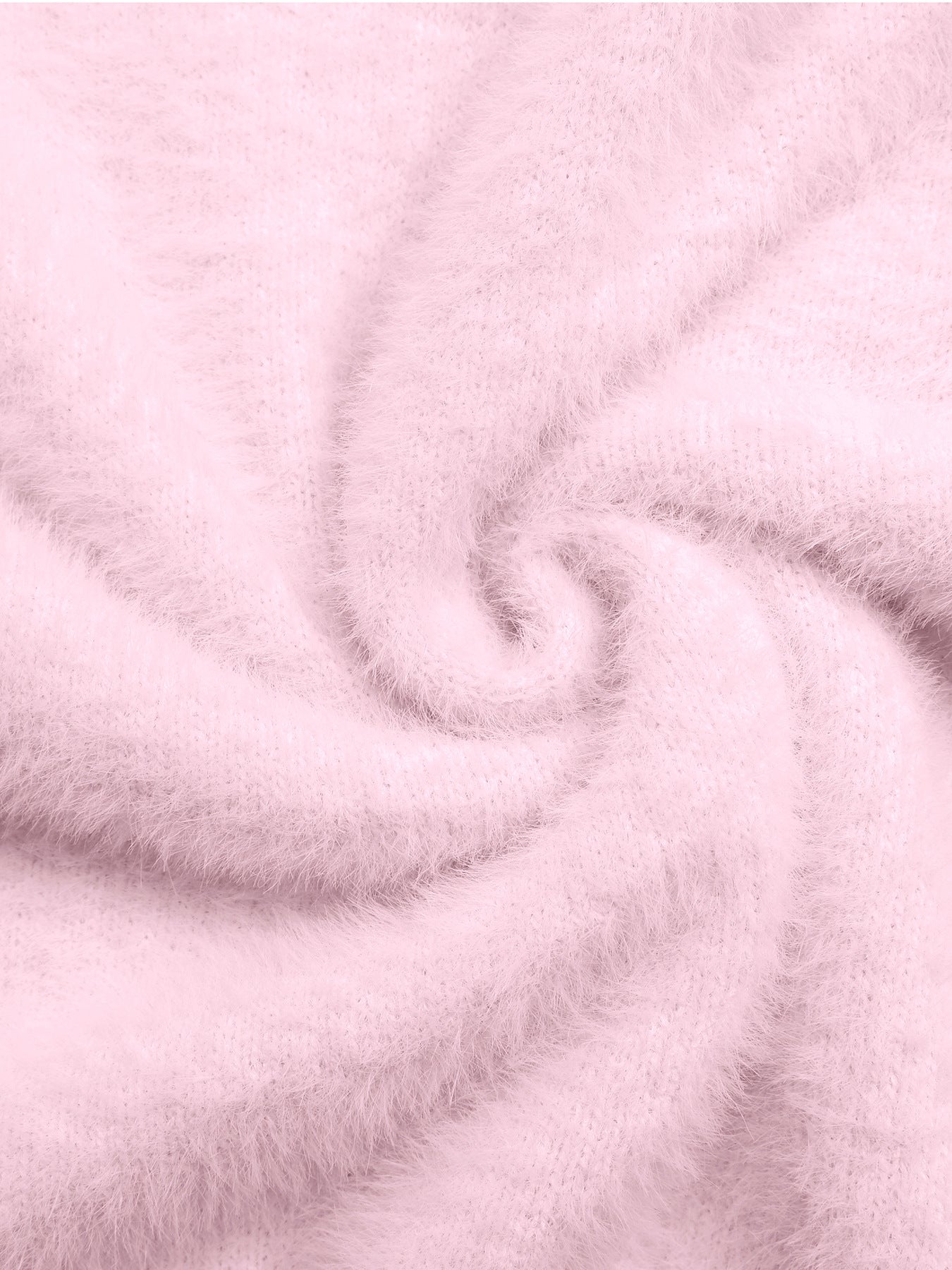 Off-Shoulder Fluffy Knit Oversized Sweater