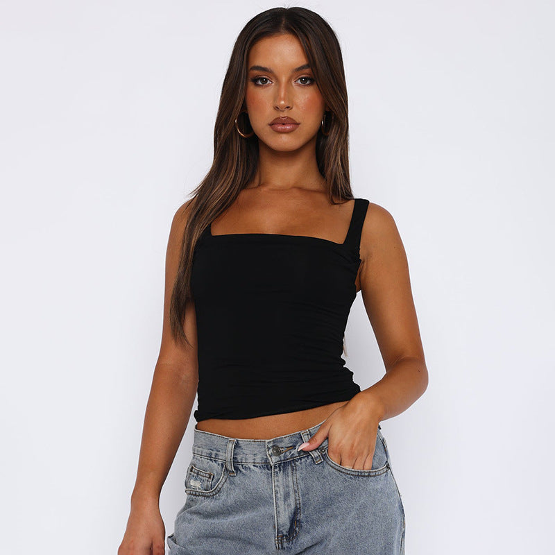 Bohemian Solid Color Hooded Zip Coat Camisole Shorts Three Piece Set