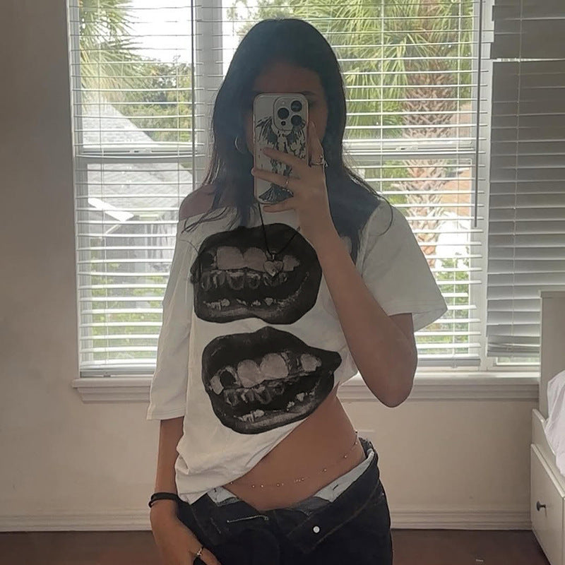 Bohemian Vintage Washed Graphic Print T-Shirt Collection