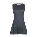 Bohemian Polka Dot Sleeveless Cinched-Waist A-Line Mini Dress