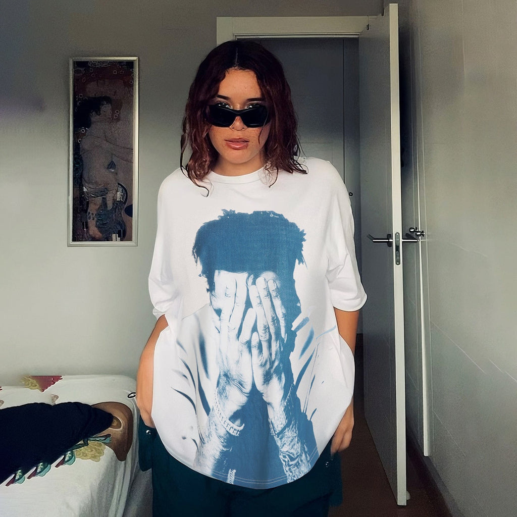 Bohemian Vintage Washed Graphic Print T-Shirt Collection
