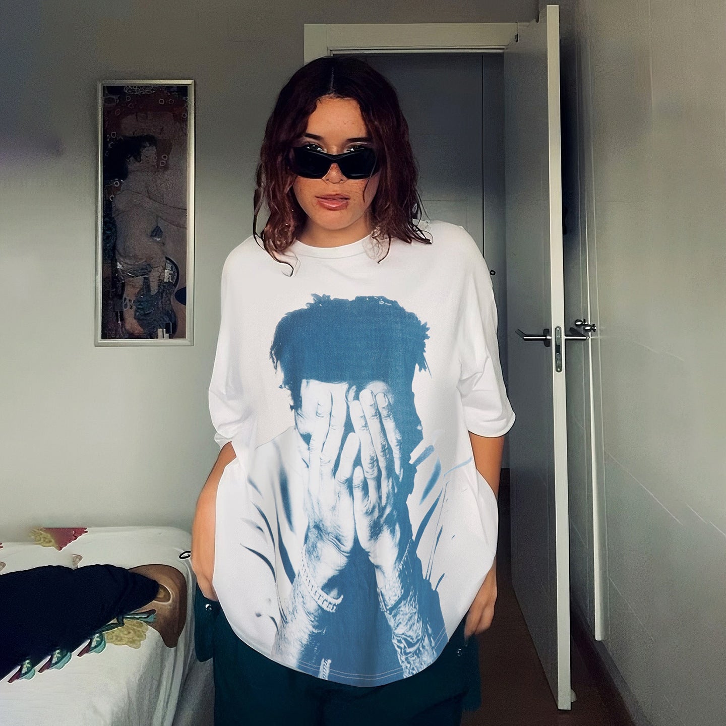 Bohemian Vintage Washed Graphic Print T-Shirt Collection