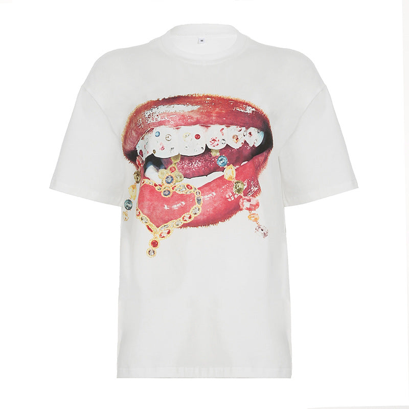 Bohemian Vintage Washed Graphic Print T-Shirt Collection