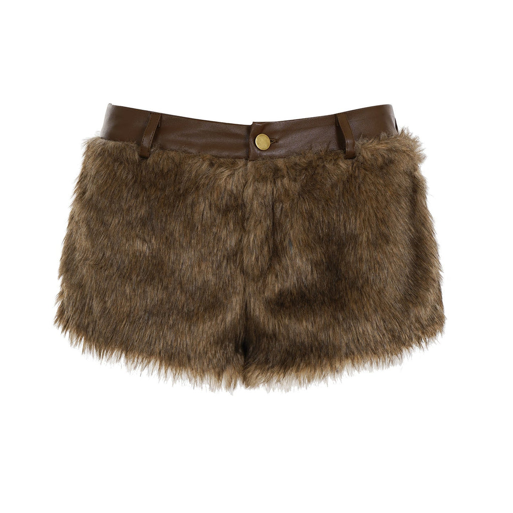Bohemian Faux Fur Shorts Collection