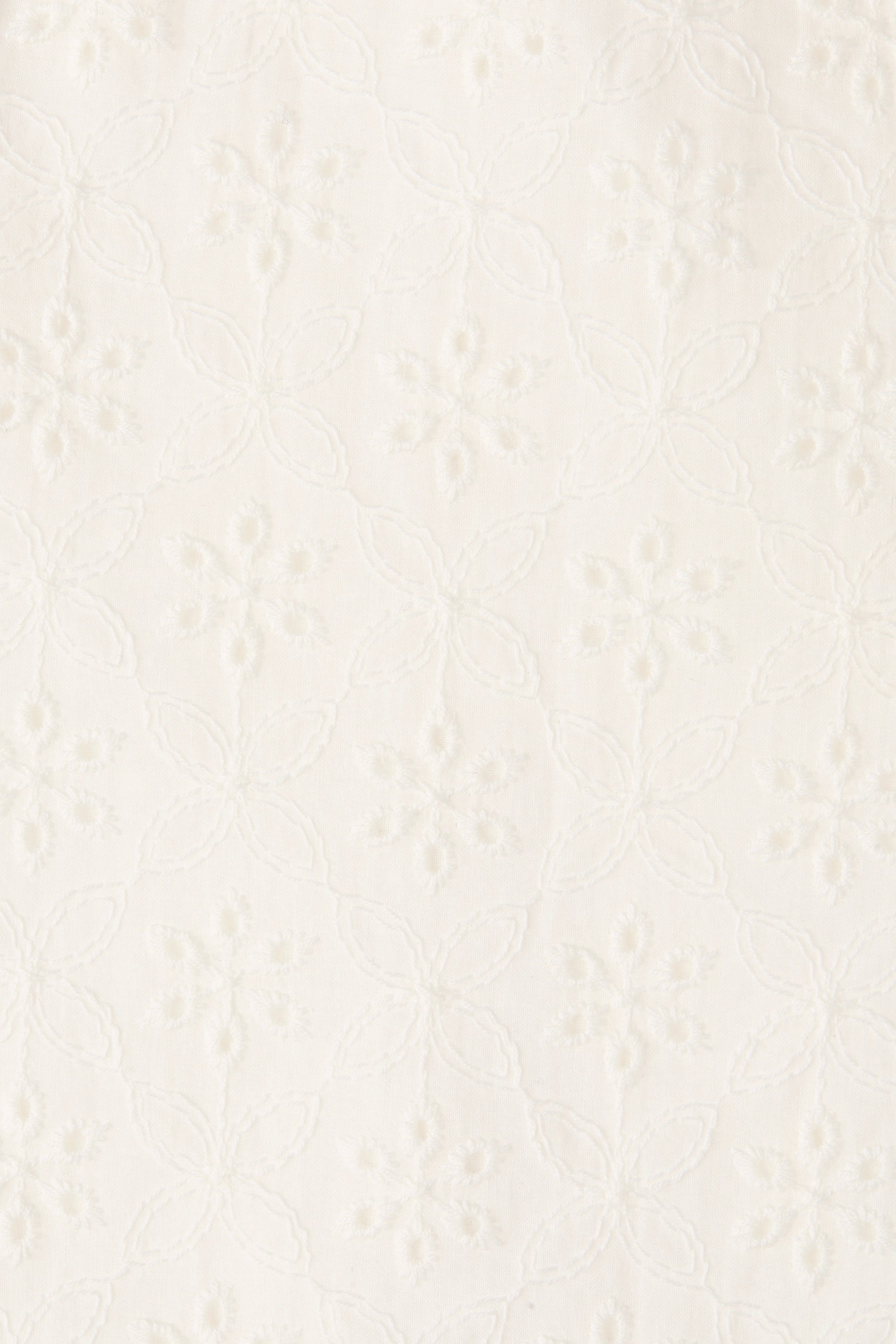 Olivia Short Valentina Broderie White