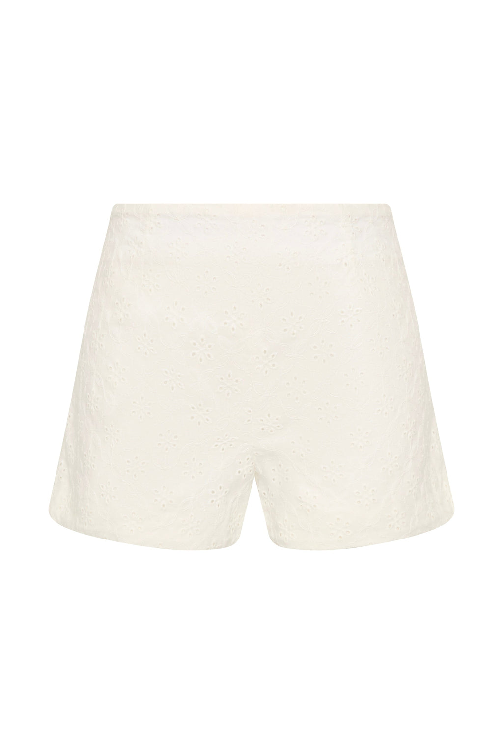 Olivia Short Valentina Broderie White