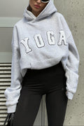 Letter Graphic Oversized Pullover Hoodie