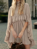 Elegant Chiffon Dress Fashion Inner Match Strap Two-Piece Set