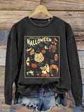Retro Halloween  Art Print Casual  Sweatshirt