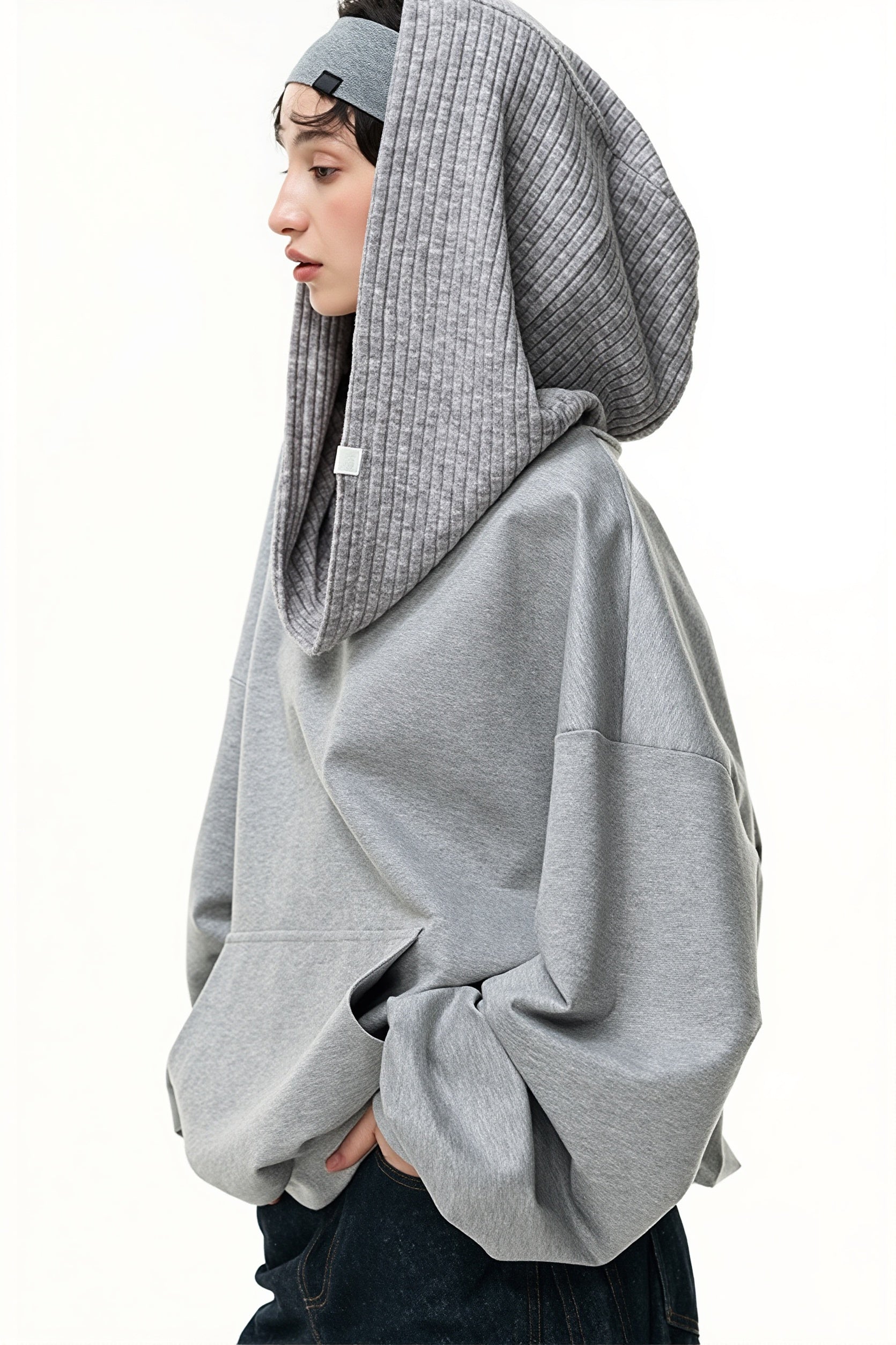 Convertible Off Shoulder Pullover Sweatshirt