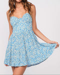Daniele Blue Floral Mini Dress