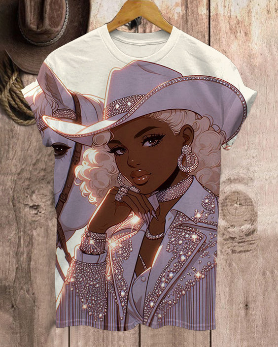 Cowboy Carter Tour Crew Neck Short Sleeve Tshirt