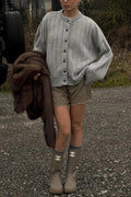 Soft Rib Relaxed Cardigan