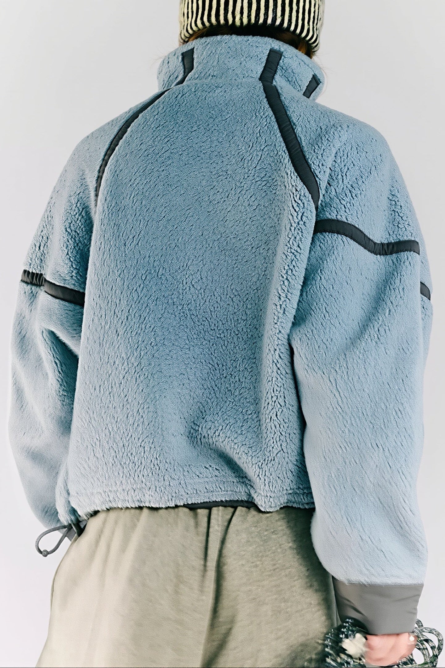 Colorblock Fleece Half Zip Sweatshirt