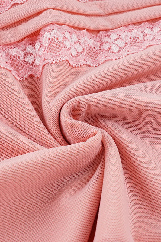 Lace Trim Asymmetric Mermaid Skirt