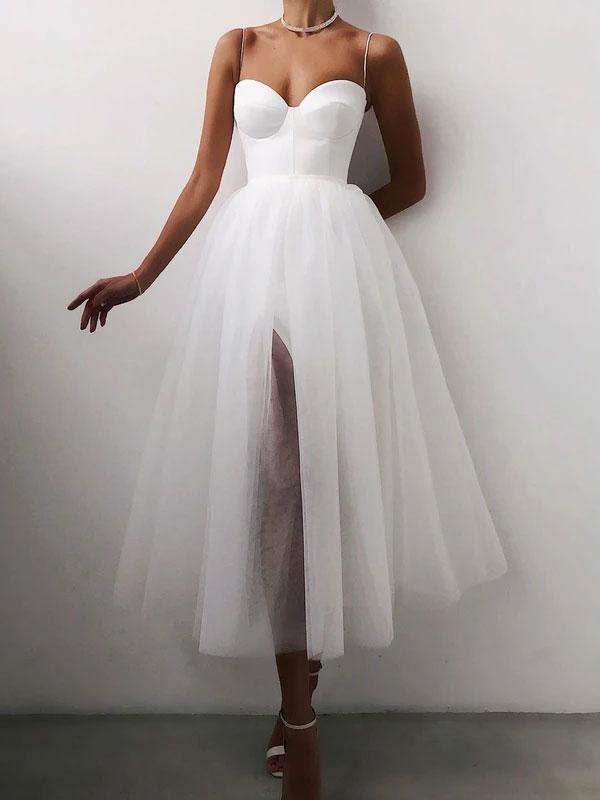 Thin straps midi dress