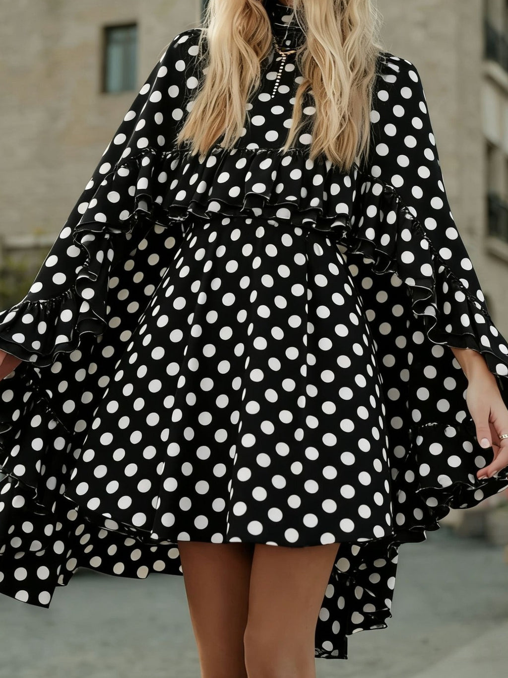 Elegant Chiffon Dress Fashion Inner Match Strap Two-Piece Set