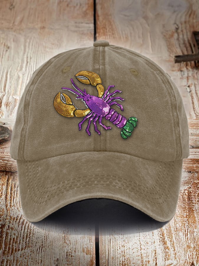 Unisex Distressed Cotton  Mardi Gras Hat