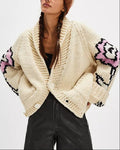 Graphic Print Cardigan