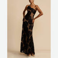 Sexy Women Clothing New Sexy Hollow Three-Dimensional Big Flower Dress