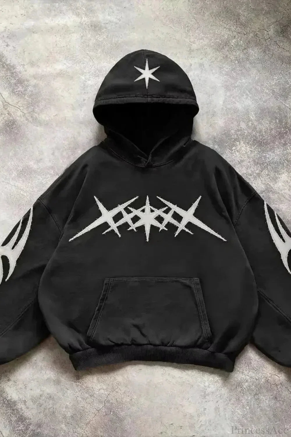 Fashion Trend Fleece Padded Zipper Hoodie