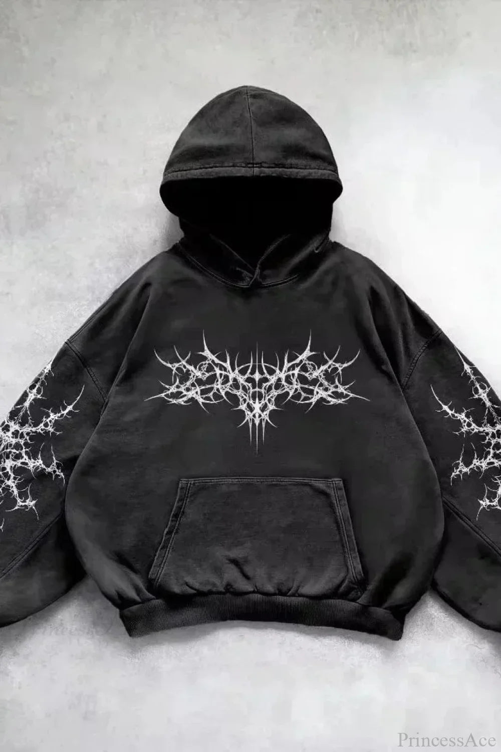 Fashion Trend Fleece Padded Zipper Hoodie