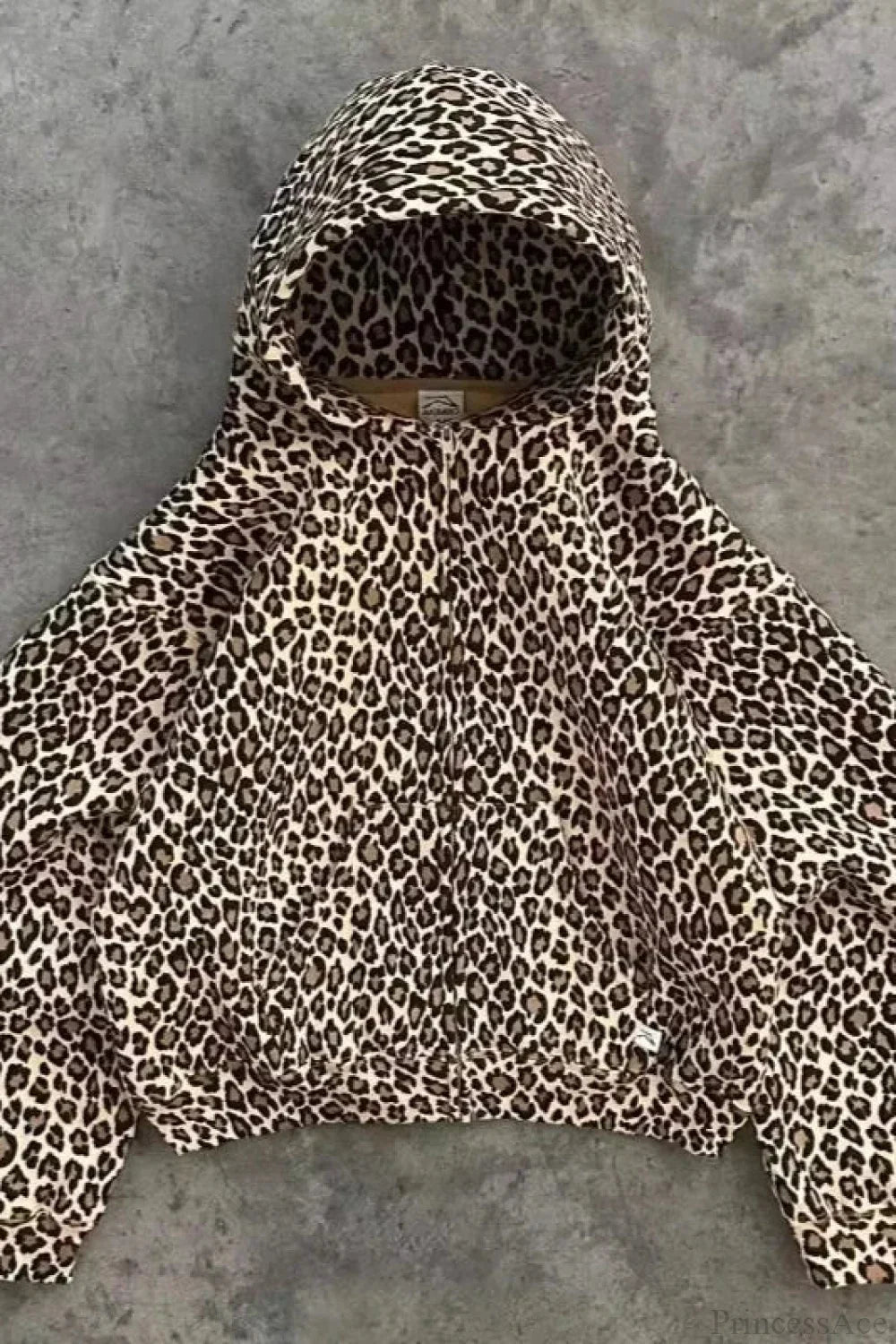 Fashion Trend Fleece Padded Zipper Hoodie