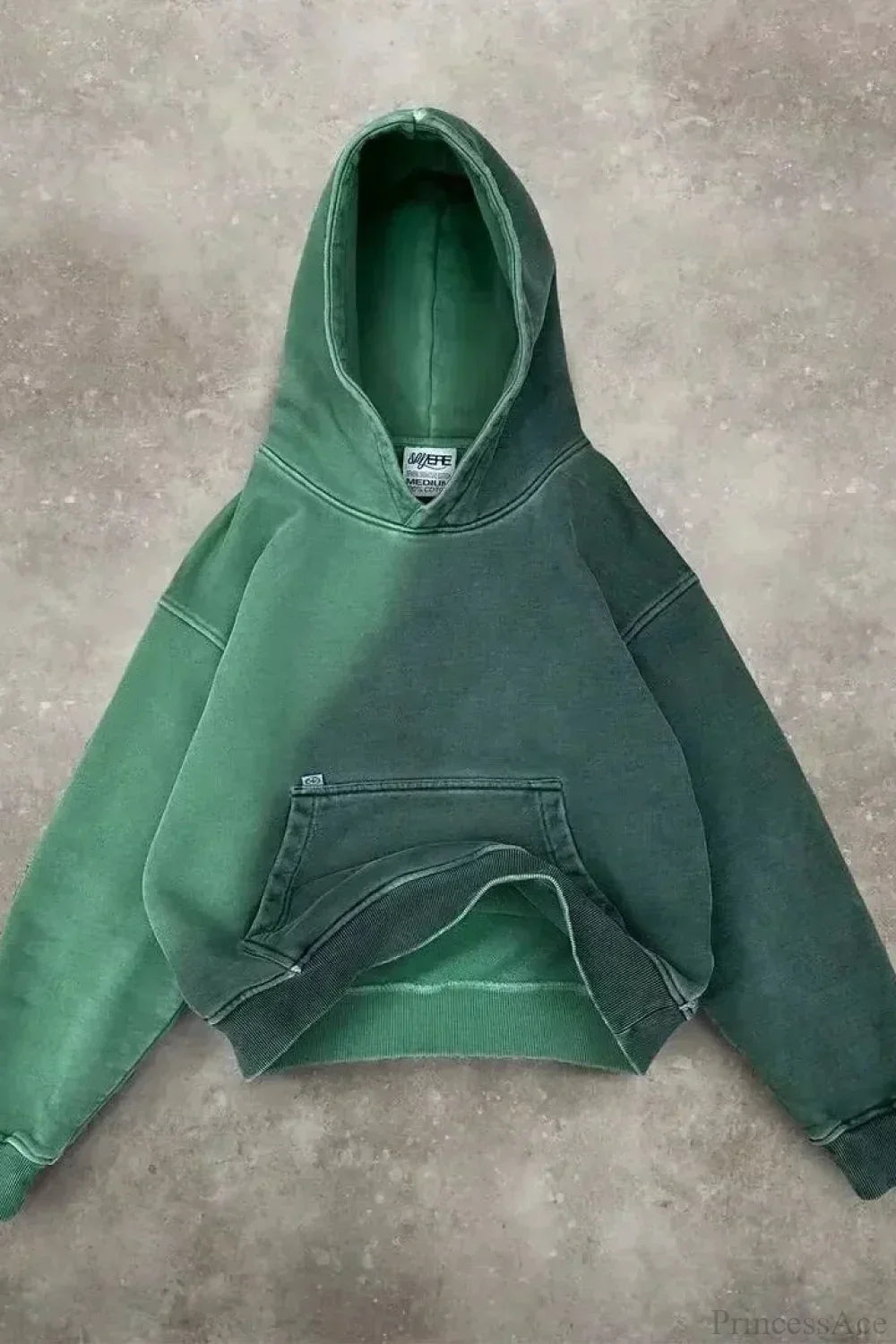 Fashion Trend Fleece Padded Zipper Hoodie