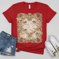 Women's Vintage Valentine's Day Timeless Love Angel Print T-shirt