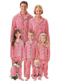 Christmas Striped Family Pajama Set