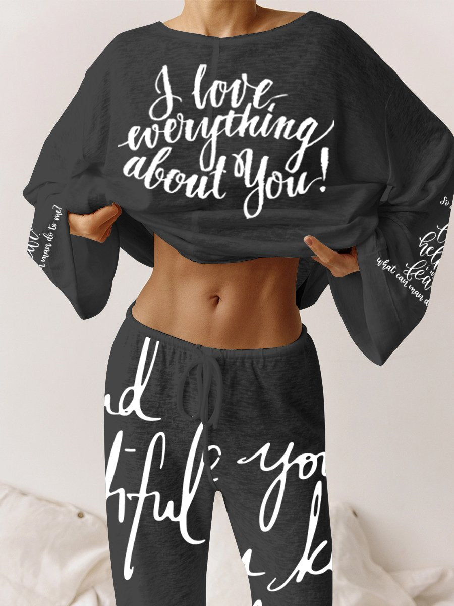 Women's Pink Long Sleeve Cotton Homewear Set