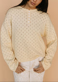 Jules Pointelle Sweater in Buttercup