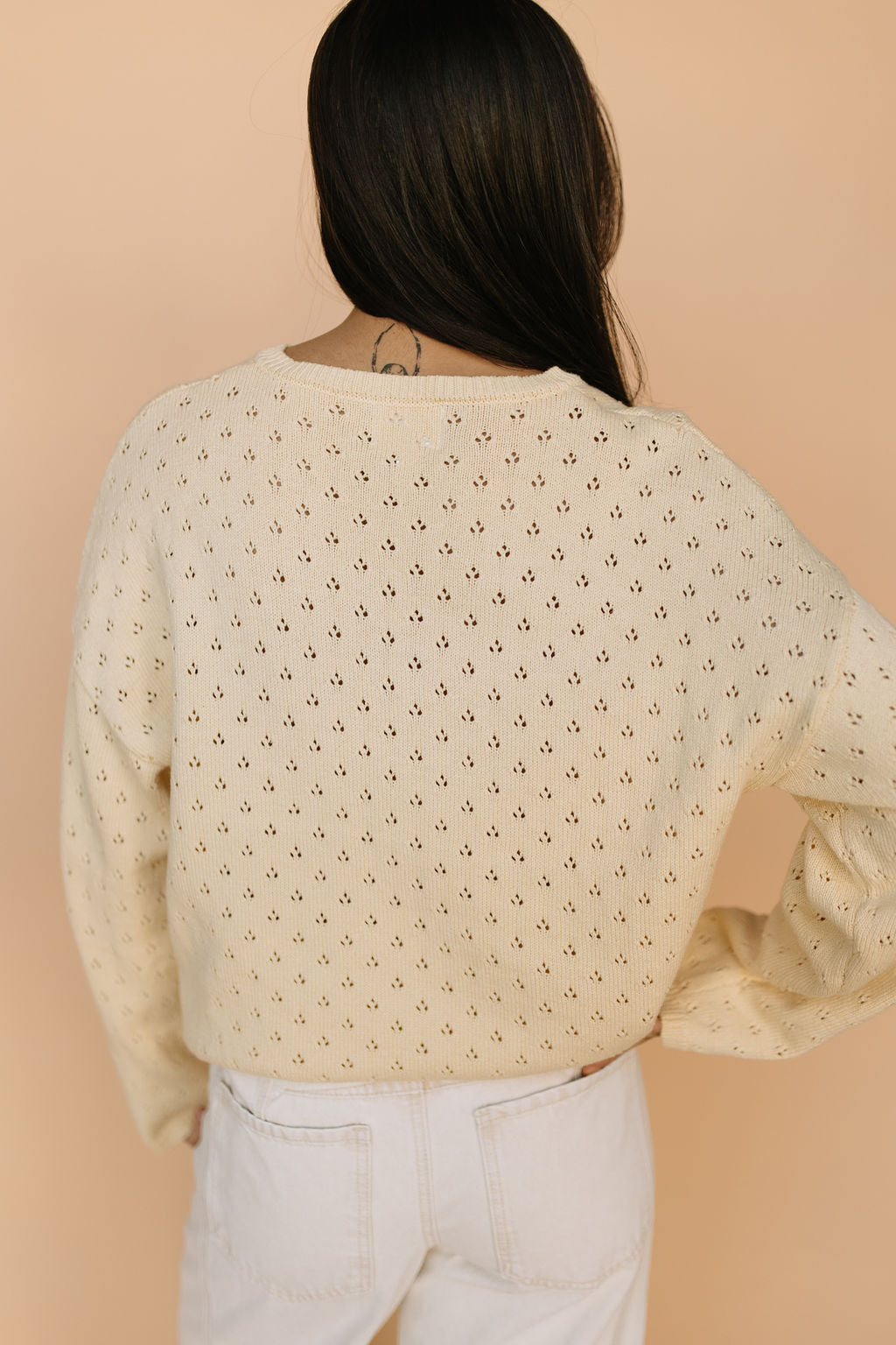 Jules Pointelle Sweater in Buttercup