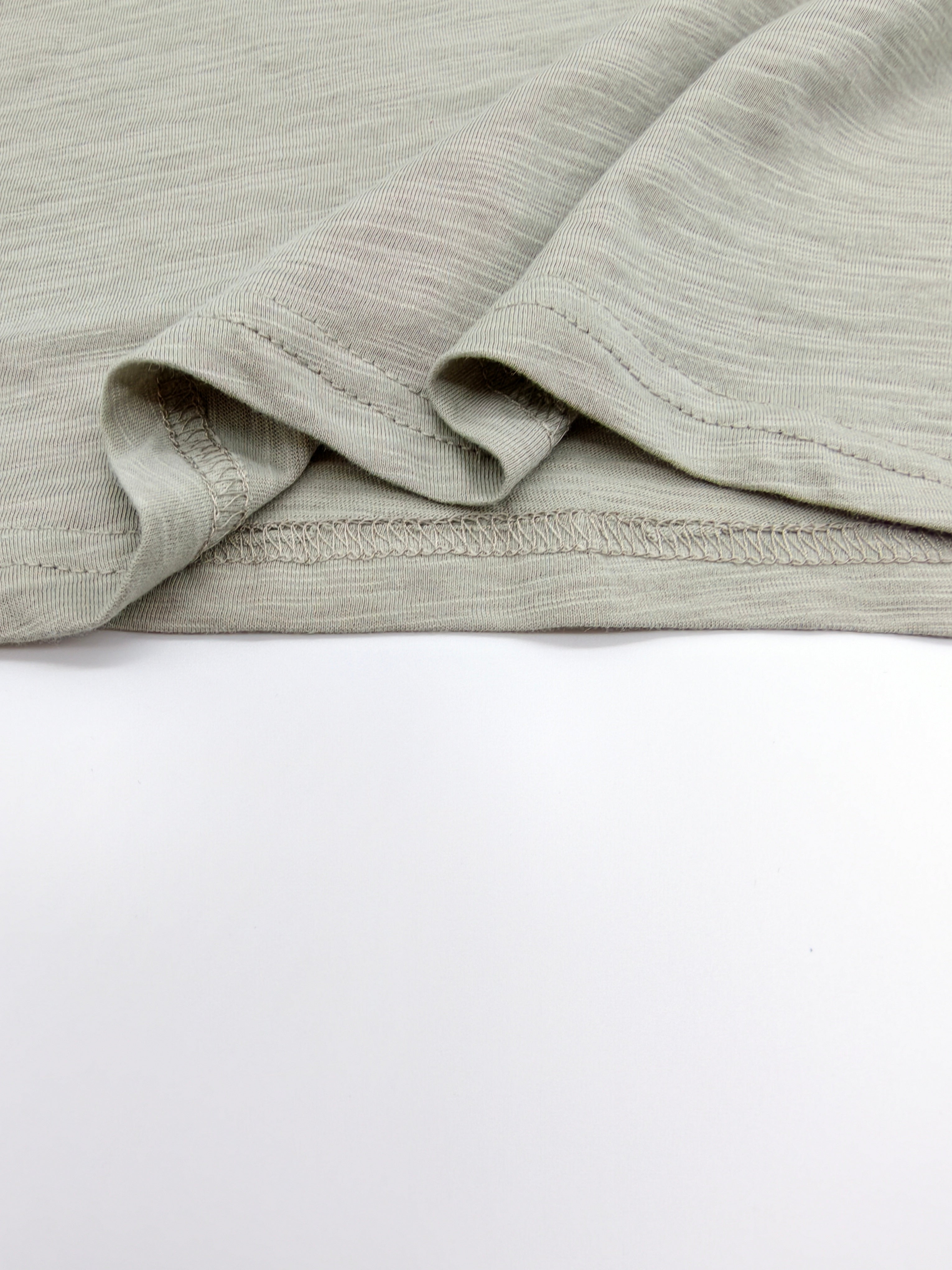 Bohemian Style Embroidered Gray Long-sleeved T-shirt