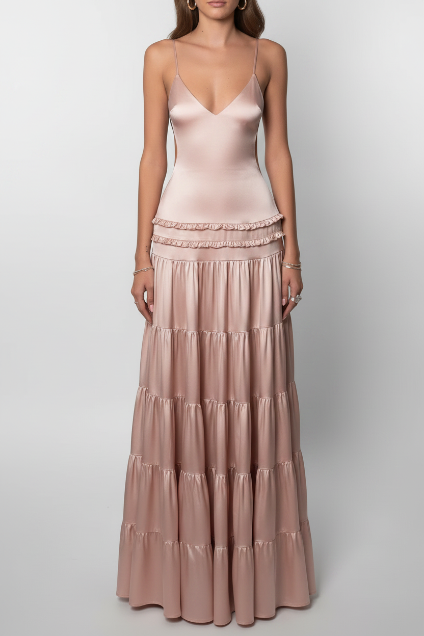 Pink Satin Dress - Grey Studio