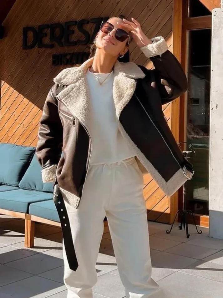 BROOKE – URBAN COZY AVIATOR JACKET